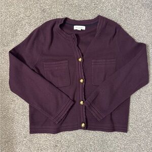 Free Assembly Cardigan with Gold Buttons